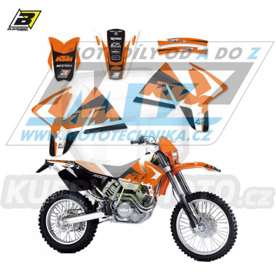 Polepy na motocykl (sada polepů Dream) KTM EXC+SX / 98-00 - typ polepů Dream4