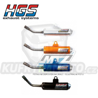 Koncovka (tlumič) výfuku HGS - KTM 65SX / 16-23 + Husqvarna TC65 / 17-23 - oranžová