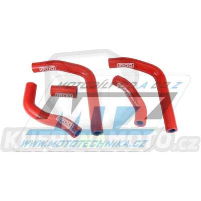 Hadice chladiče Honda CR125 / 05-08 - červené (sada 5ks)