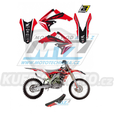 Polepy s potahem sedla (sada polepů a potah sedla Dream) - Honda CRF250R / 10-13 + CRF450R / 09-12 - typ polepů Dream4