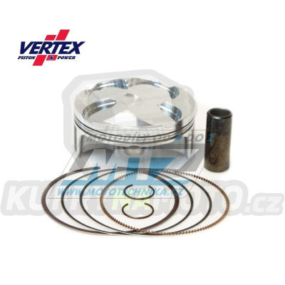 Pístní sada Suzuki RMZ250 / 10-25 - rozměr 76,98mm / vysokokompresní 14,2:1 (Vertex 24123D)