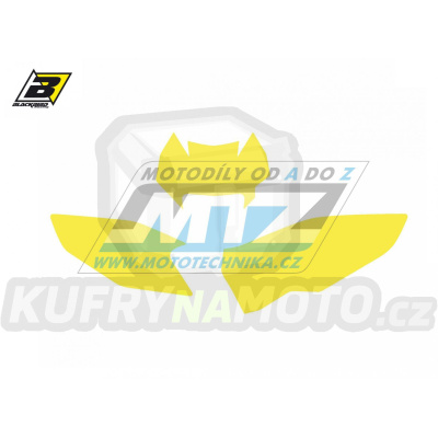 Polepy číslových tabulek (vystřižené) - Husaberg FE+TE / 13-14 - barva žlutá