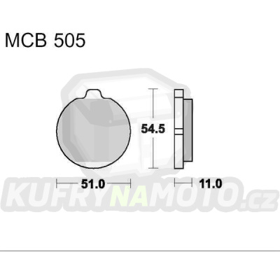 Brzdové destičky LUCAS MCB 505 organické