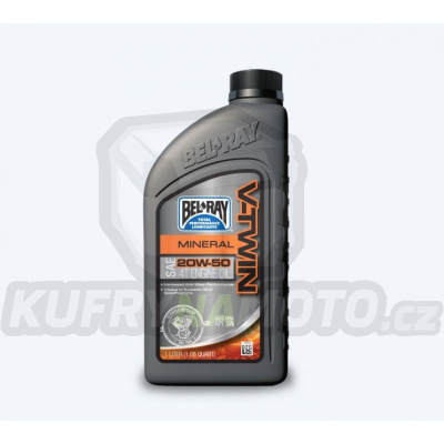 Motorový olej Bel-Ray V-TWIN MINERAL 20W-50 955 ml