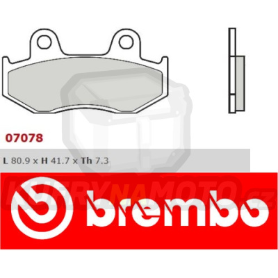 Brzdové destičky Brembo HONDA CH SPACY 250 r.v. Od 85 -  směs XS Přední