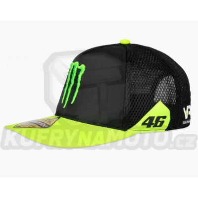 Kšiltovka VR46 Sponsor WRT Trucker Cap černo/fluo žlutá 450904