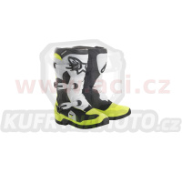 boty TECH 3S YOUTH, ALPINESTARS, dětské (černá/žlutá fluo/bílá)