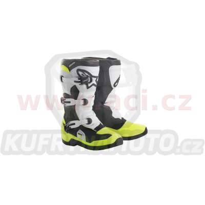 boty TECH 3S YOUTH, ALPINESTARS, dětské (černá/žlutá fluo/bílá)