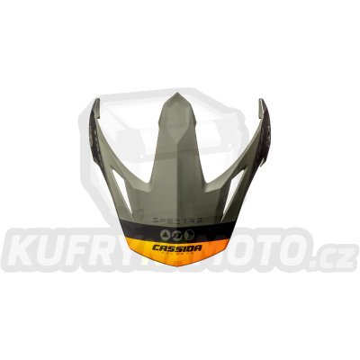 kšilt pro přilby Tour Spectre, CASSIDA (zelená matná/šedá/oranžová/černá)