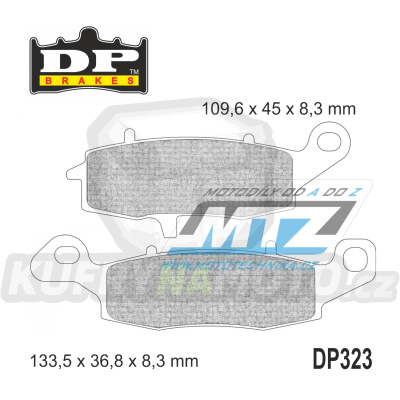 Destičky brzdové DP323-SDP DP Brakes - směs SDP Sport HH+