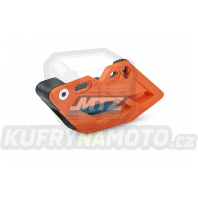 Vodítko řetězu kompletní  KTM SX+SXF / 11-22 + EXC+EXCF / 12-23 + Husqvarna TC+TE+FC+FE + Gas-Gas + Sherco / 12-25 + KTM 690 Enduro+690SMC + 790 Adventure+890 Adventure +Husqvarna 701 Enduro+701 Supermoto - oranžové