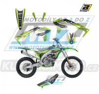 Polepy s potahem sedla (sada polepů a potah sedla Dream) - Kawasaki KXF450 / 16-18 - typ polepů Dream4