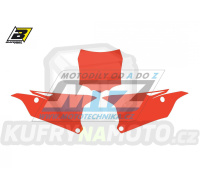 Polepy číslových tabulek (vystřižené) - Kawasaki KX85 / 14-23 - barva červená
