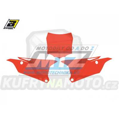 Polepy číslových tabulek (vystřižené) - Kawasaki KX85 / 14-23 - barva červená