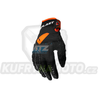 Rukavice motokros UFO MURIA - černo-oranžové - velikost XL