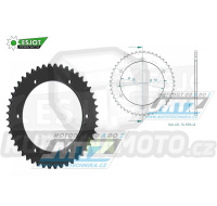 Rozeta ocelová (převodník) 0463-48zubů ESJOT 50-15018-48 - Kawasaki KMX125 / 86-03 + KMX200 / 88-92