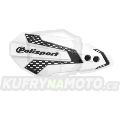Chrániče páček POLISPORT MX FLOW 8308200007 s montážní sadou bílá/černá