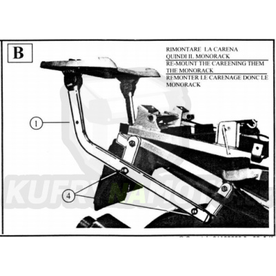 Kit pro montážní sada – nosič kufru Kappa Honda VTR 1000 F 1997 – 2004 K1646-K2510