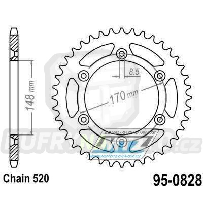 Rozeta MTZ 48 zubů-95-0828-48- výprodej JTR 828-48