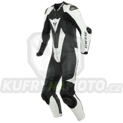 Moto kombinéza DAINESE LAGUNA SECA 5 černo/bílá perforovaná zkrácená