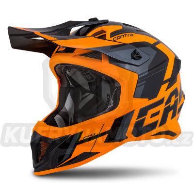 přilba Cross Pro 2 Contra, CASSIDA (oranžová/černá/šedá)
