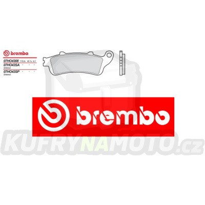 Brzdové destičky Brembo HONDA CB HORNET 600 r.v. Od 99 -  Originál směs Zadní