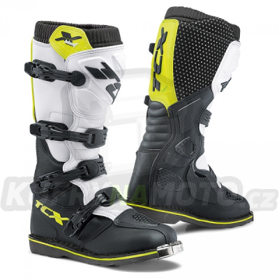 Moto boty TCX X-BLAST černo/bílo/neonově žluté