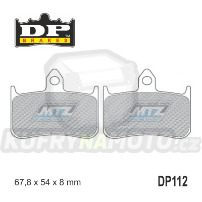 Destičky brzdové DP112-SDP DP Brakes - směs SDP Sport HH+