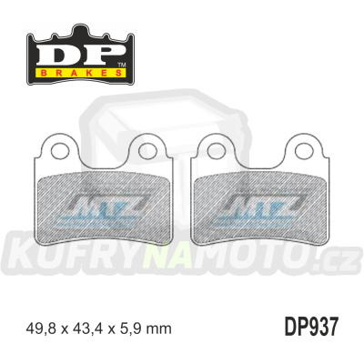 Destičky brzdové DP937-SDP DP Brakes - směs SDP PRO-MX