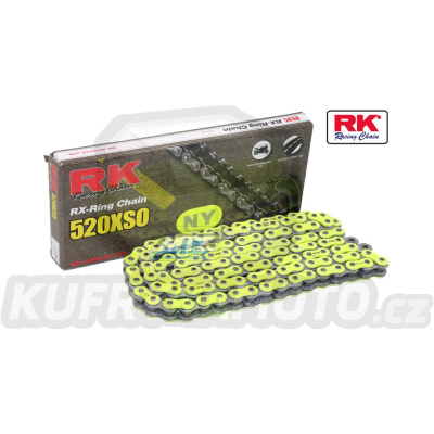 Řetěz RK 520 XSO-Z1 (118čl) - těsněný/ x kroužkový (žlutý)