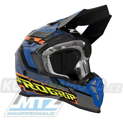 Přilba Progrip 3180 ABS - Blue/Petrol - velikost S