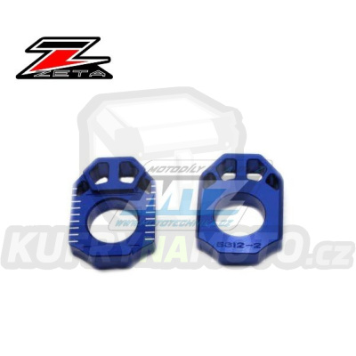 Dorazy osy zadního kola ZETA ZE93-5312 - Yamaha YZ125+YZ250 / 99-25 + YZF400+YZF426+YZF250+YZF450 / 98-08 + WRF400+WRF426+WRF250+WRF450 / 98-24 + WR250R+WR250X / 07-20 - modré