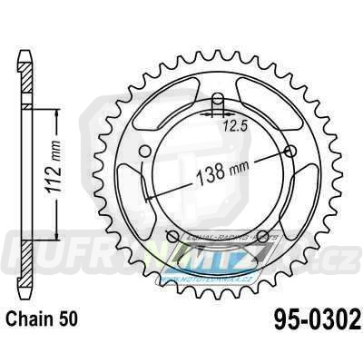 Rozeta MTZ 41 zubů-95-0302-41- výprodej JTR 302-41