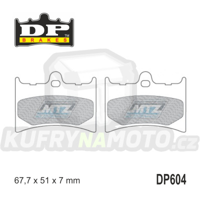 Destičky brzdové DP Brakes DP604 - směs Premium OEM Sinter