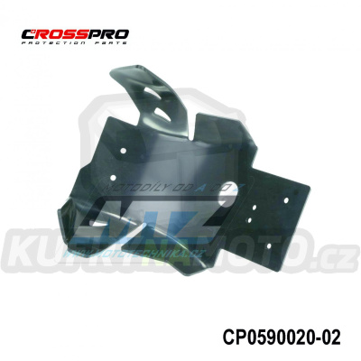Kryt pod motor plastový DTC Engine Guard - Yamaha YZ125 / 06-25 + Fantic XE125+XX125 / 21-25 - barva černá