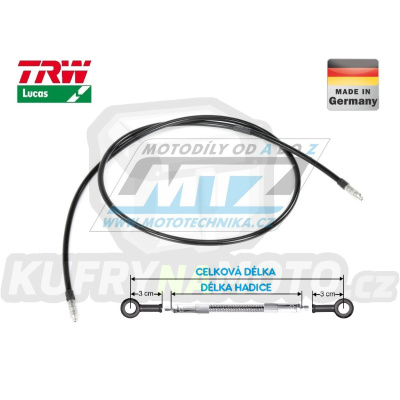 Brzdová hadice TRW VarioFlex MV126 (délka 126cm bez koncovek) - černá