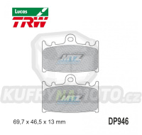 Destičky brzdové DP946-LU TRW Lucas MCB741 - směs Allround