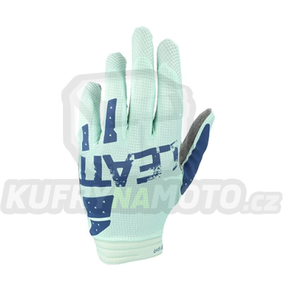 LEATT MOTO 1.5 GRIPR RUKAVICE ICE GLOVES TURQUOISE / NAVY BLUE velikost M-6021040501-akce