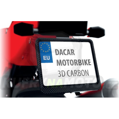 BIKETEC držák spz MOTORBIKE 3D CARBON