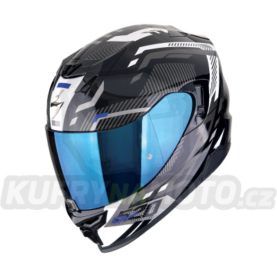 Moto přilba SCORPION EXO-520 EVO AIR RANKA černo/bílo/modrá