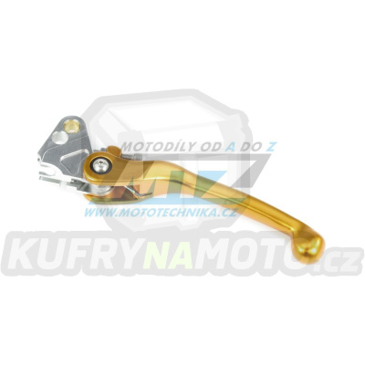 Páčka spojky FLEX (výklopná) - Yamaha WRF250+WRF450 / 03-22 +YZF250X / 15-19 +YZF450X / 16-18 + Kawasaki KLX140 / 08-11 +KLX450R / 08-20 - zlatá barva