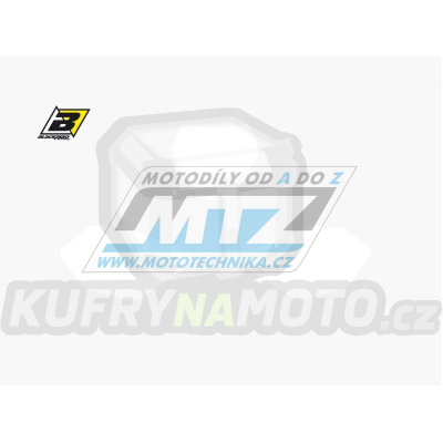 Polepy číslových tabulek (vystřižené) - Yamaha YZ125+YZ250 / 06-14 - barva bílá