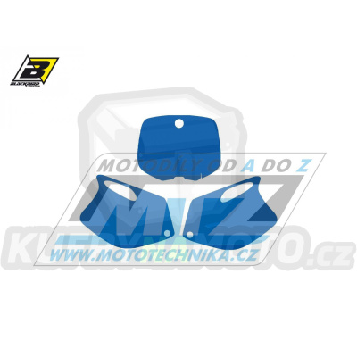 Polepy číslových tabulek (vystřižené) - KTM SX / 93-97 - barva modrá