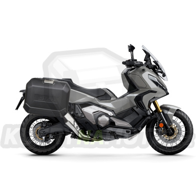 Kompletní sada bočních černých hliníkových kufrů SHAD TERRA BLACK 47L/47L , včetně montážní sady SHAD HONDA X-ADV 750