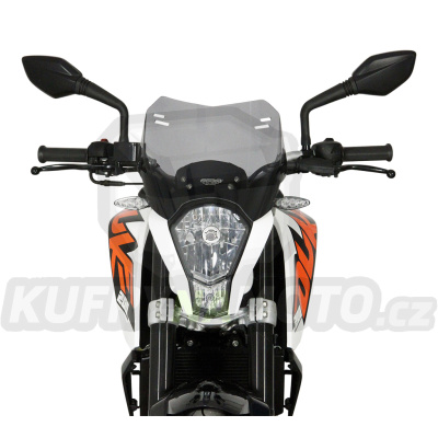 Plexi plexisklo MRA KTM Duke 390 - 2016 typ spoiler S černé