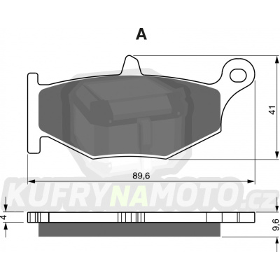 Zadní brzdové destičky Goldfren SUZUKI GSR 400 K6/K7/K8 2006-2008 směs S3 - akce