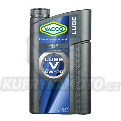 Motorový olej YACCO LUBE V 0W20, 2 L