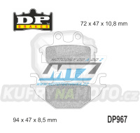 Destičky brzdové DP967 - DP BRAKES směs Premium Sinter OEM