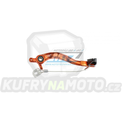 Pedál brzdy KTM 125SX+150SX / 16-22 + 150EXC TPI / 20-23 + 250SX / 17-22 + 250SXF+350SXF+450SXF+XCF / 16-22 + 250EXC+300EXC / 17-23 + 250EXCF+350EXCF+450EXCF+500EXCF / 17-23 + Gas-Gas MC+MCF+EC+ECF- oranžový