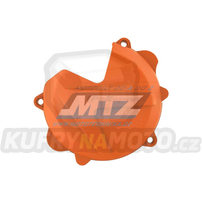 Kryt spojkového víka KTM 250SX / 13-16 + 250EXC+300EXC / 13-16 + Freeride 250R / 14-23 + Husqvarna TC250+TE250+TE300 / 14-16 - barva oranžová